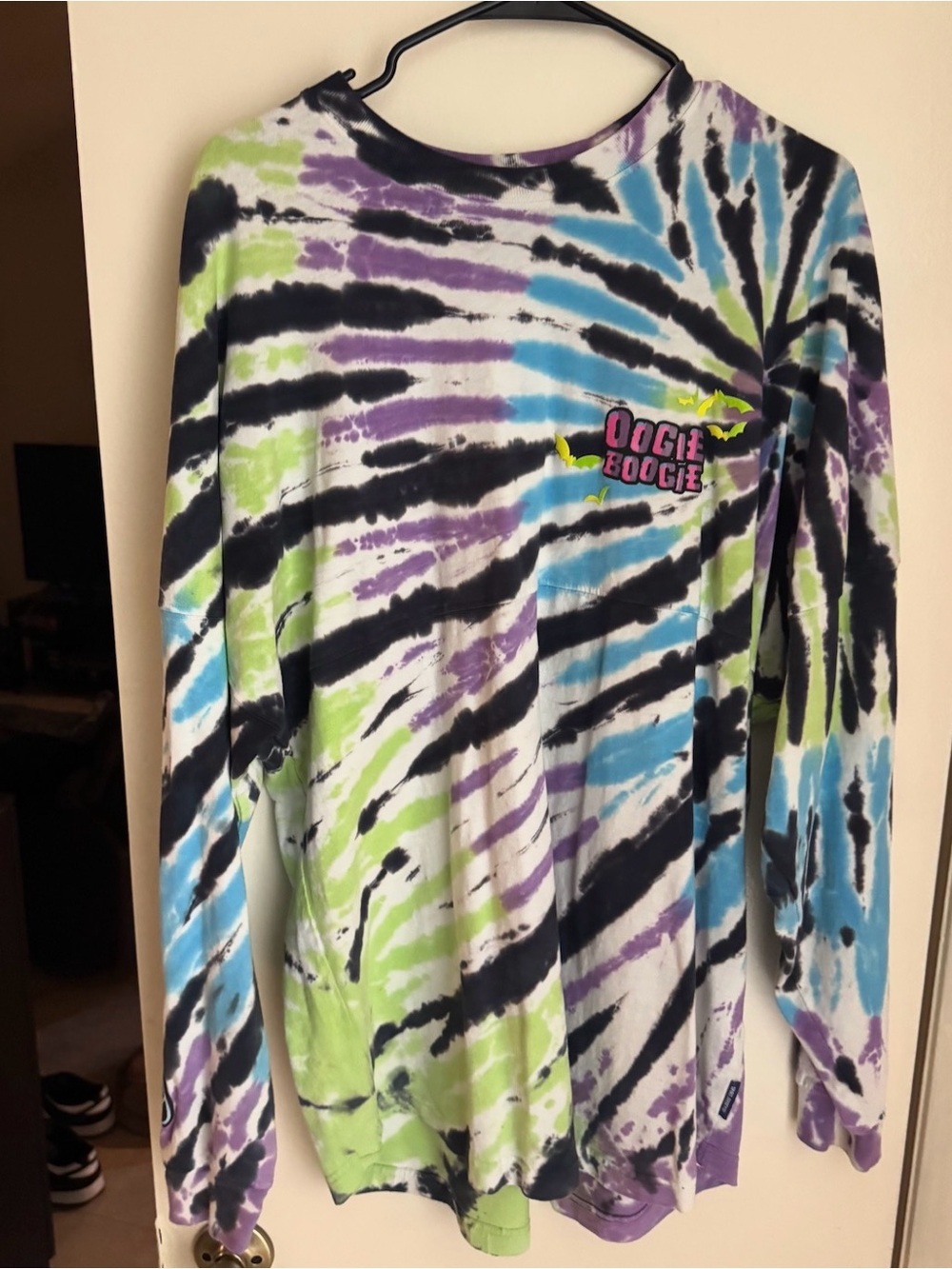 Oogie Boogie Tie-Dye Long Sleeve Disney Spirit Jersey